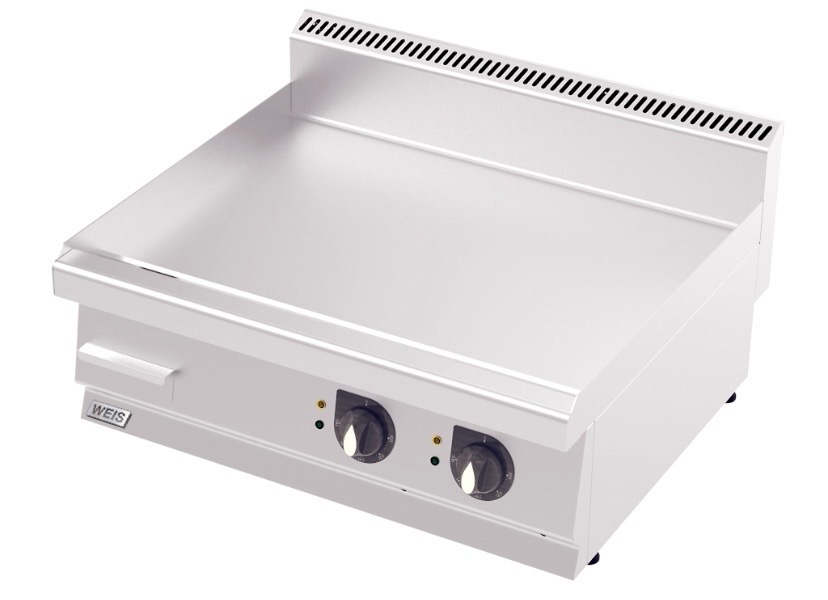 Grillplatte - glatt - Breite 800mm