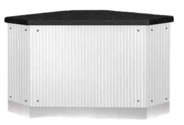 Eckmodul mit Granitplatte - Premium Line 