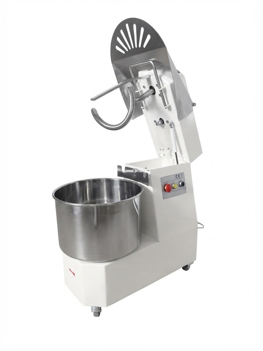 Spiralkneter 7 Liter mit hochklappbarem Kopf und festem Kessel SM05