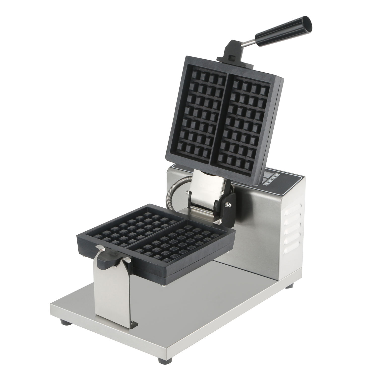 Gastronomie Waffeleisen schwenkbar mit verschiedenen Platten Gastro Weis