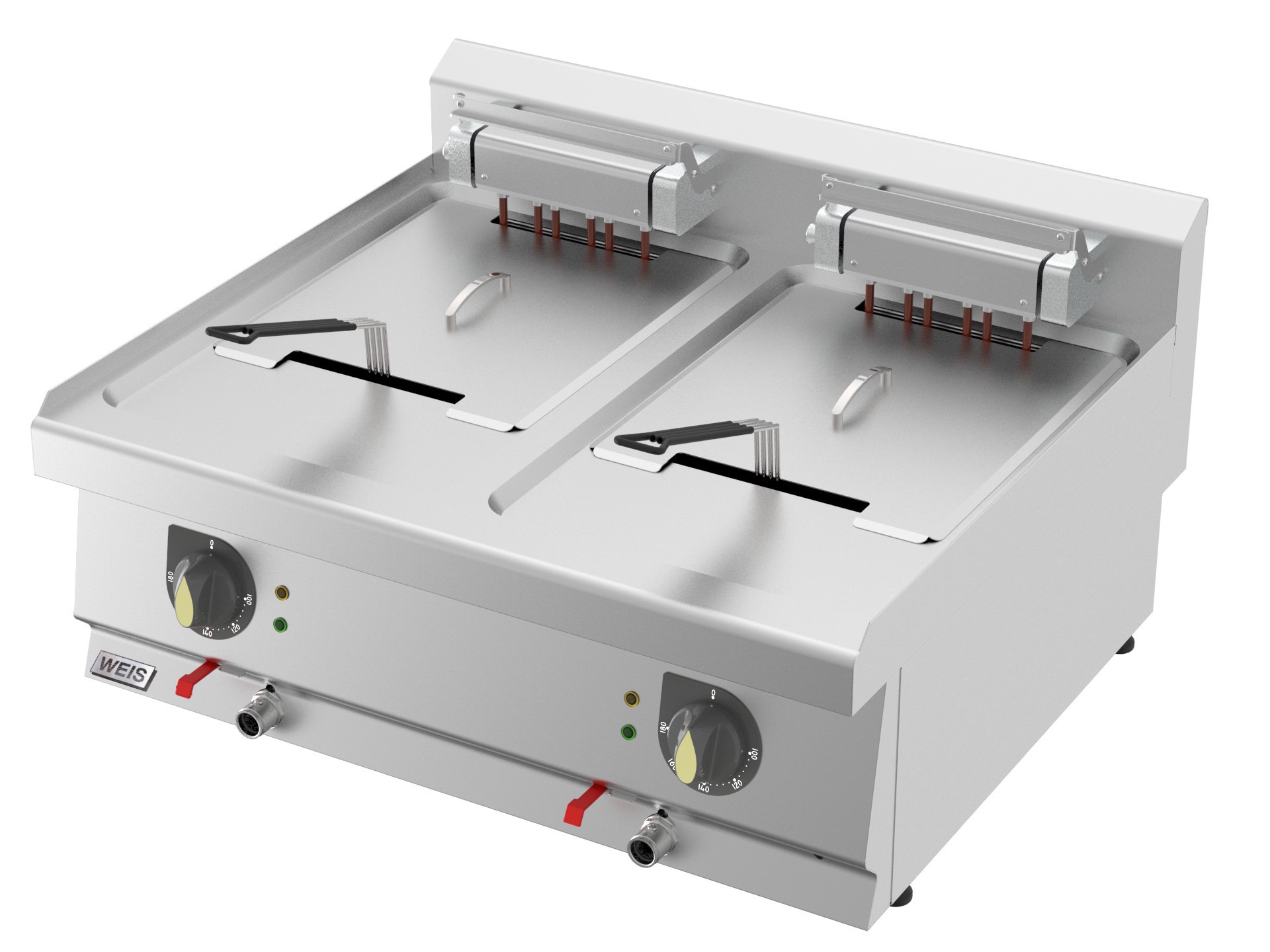 Fritteuse mit zwei Becken 13 Liter 