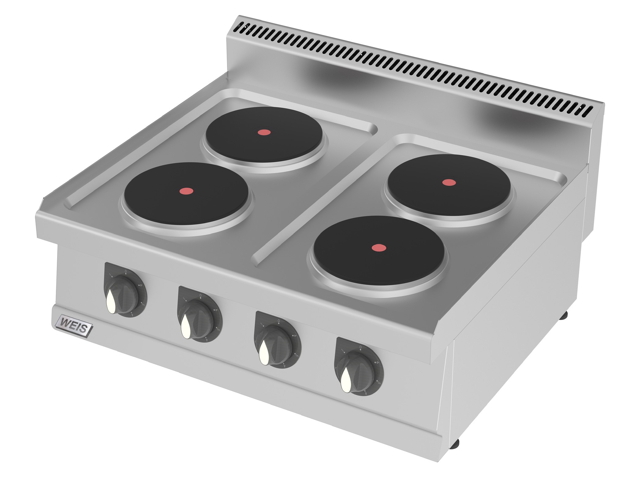 Herd mit 4 Brennern - Breite 800mm