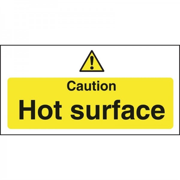 Vogue Warnschild &quot;Caution - Hot surface&quot; Heiße Oberfläche