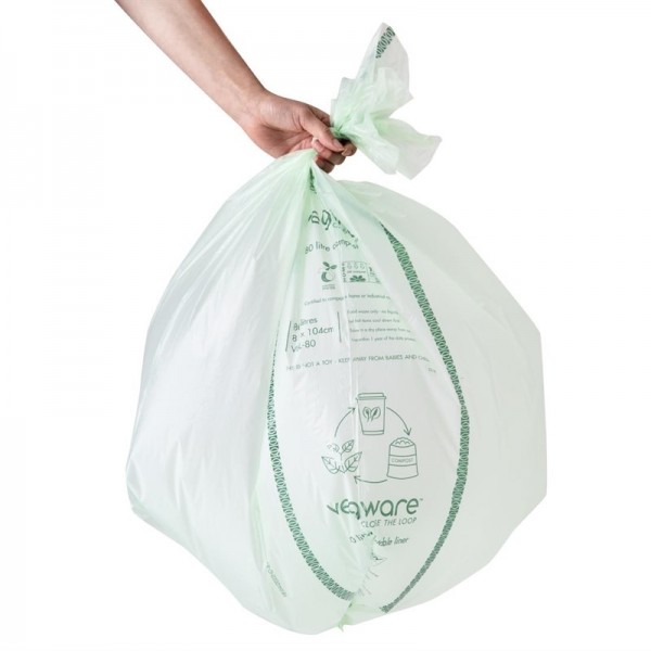 Vegware Biobag kompostierbare Müllsäcke 80L (240 Stück)
